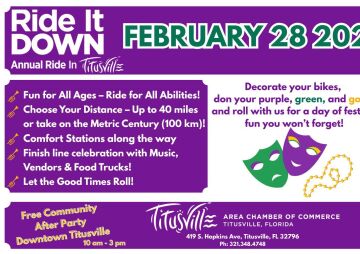 Let the Good Times Roll at Ride it Down -Titusville’s 7th Annual Community Bike Ride