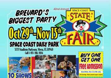 Space Coast State Fair — Oct. 29–Nov. 15, 2026