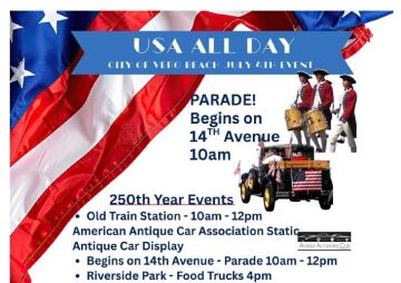 USA all day July 4th with the city of Vero beach
