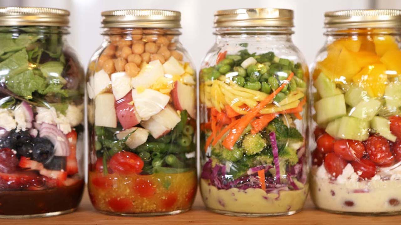 salad in a jar